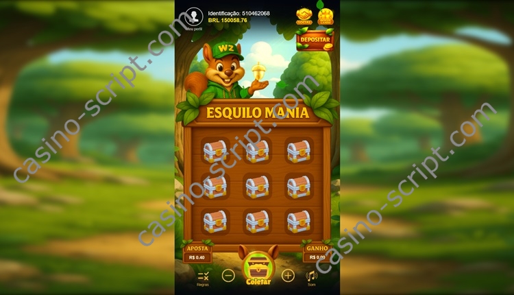 esquilo mania casino script
